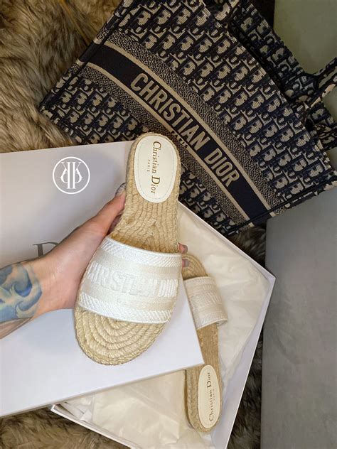 women's dior espadrilles|christian dior sandals women.